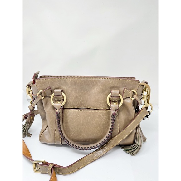 Dooney & Bourke Light Brown Leather Satchel - Picture 3 of 10